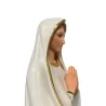 Statue Notre Dame de Lourdes blanche et dorée en résine 60cm