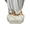 Statue Notre Dame de Lourdes blanche et dorée en résine 60cm