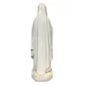 Statue Notre Dame de Lourdes blanche et dorée en résine 60cm