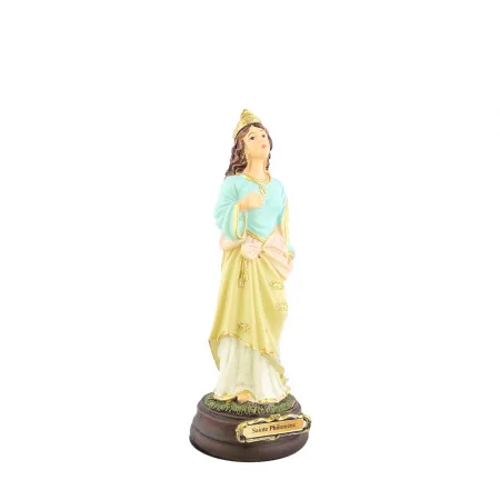 Statua di Santa Filomena dipinta a mano in resina, 20 cm