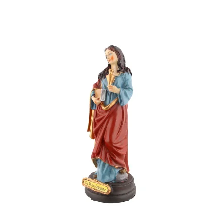 Statue Sainte Marie-Madeleine peinte à la main en résine 20cm