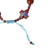 Bracciale con rosario in legno e medaglia di Nostra Signora di Lourdes