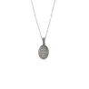 Steel necklace with a Saint Carlo Acutis medallion and illustrated box