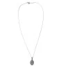 Steel necklace with a Saint Carlo Acutis medallion and illustrated box