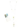 Lourdes rosary made of crystal with gold-plated rosary beads and case