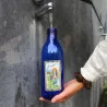 1L Lourdes water in a blue plastic bottle with Lourdes Apparition