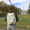Drawstring rucksack featuring views of Lourdes, 40x40cm