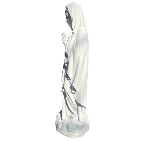 Statua della Madonna di Lourdes bianca per esterni in resina da 100 cm