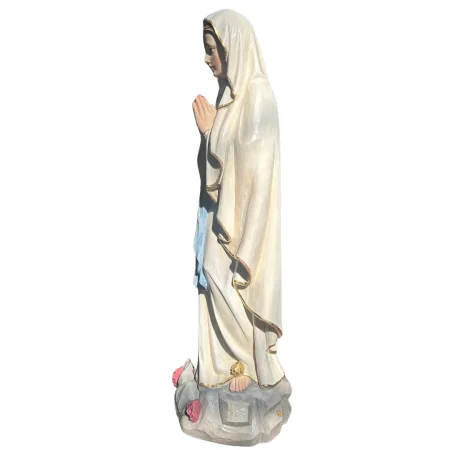 Statua della Madonna di Lourdes da 100 cm in resina colorata per esterni