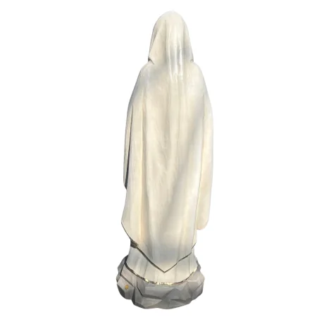 100 cm statue of Our Lady of Lourdes in coloured resin for outdoor use
