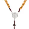 Rosario del Papa Leone XIV in legno