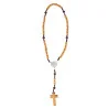 Wooden Pope Leo XIV rosary