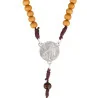 Wooden Pope Leo XIV rosary