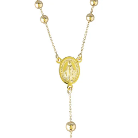 Rosario della Vergine Miracolosa in oro da 4 mm