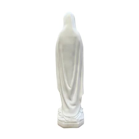 50 cm statue of Our Lady of Lourdes in white resin