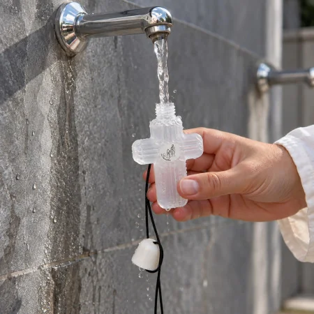 Croce riempita d'acqua di...