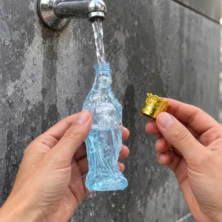 Our Lady of Lourdes glass...