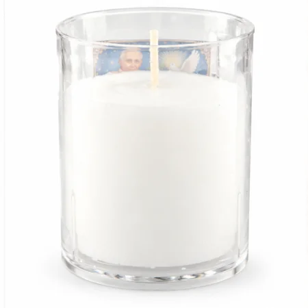 Pope Leo XIV night light candle from France