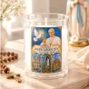 Bougie veilleuse du pape Léon XIV en France