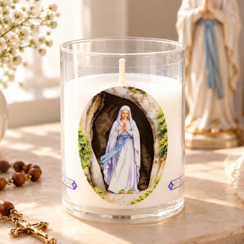 Candela votiva di Nostra Signora di Lourdes