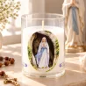 Our Lady of Lourdes night light candle