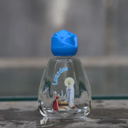 Lourdes glass bottle with 25ml of Lourdes water