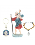 Oggetto religioso con l'immagine di San Cristoforo