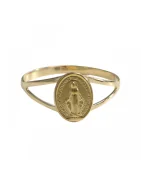Bague Religieuse Grecque Orthodoxe Gravée - Inscription En Grec - Patinée - Taille Personnalisable